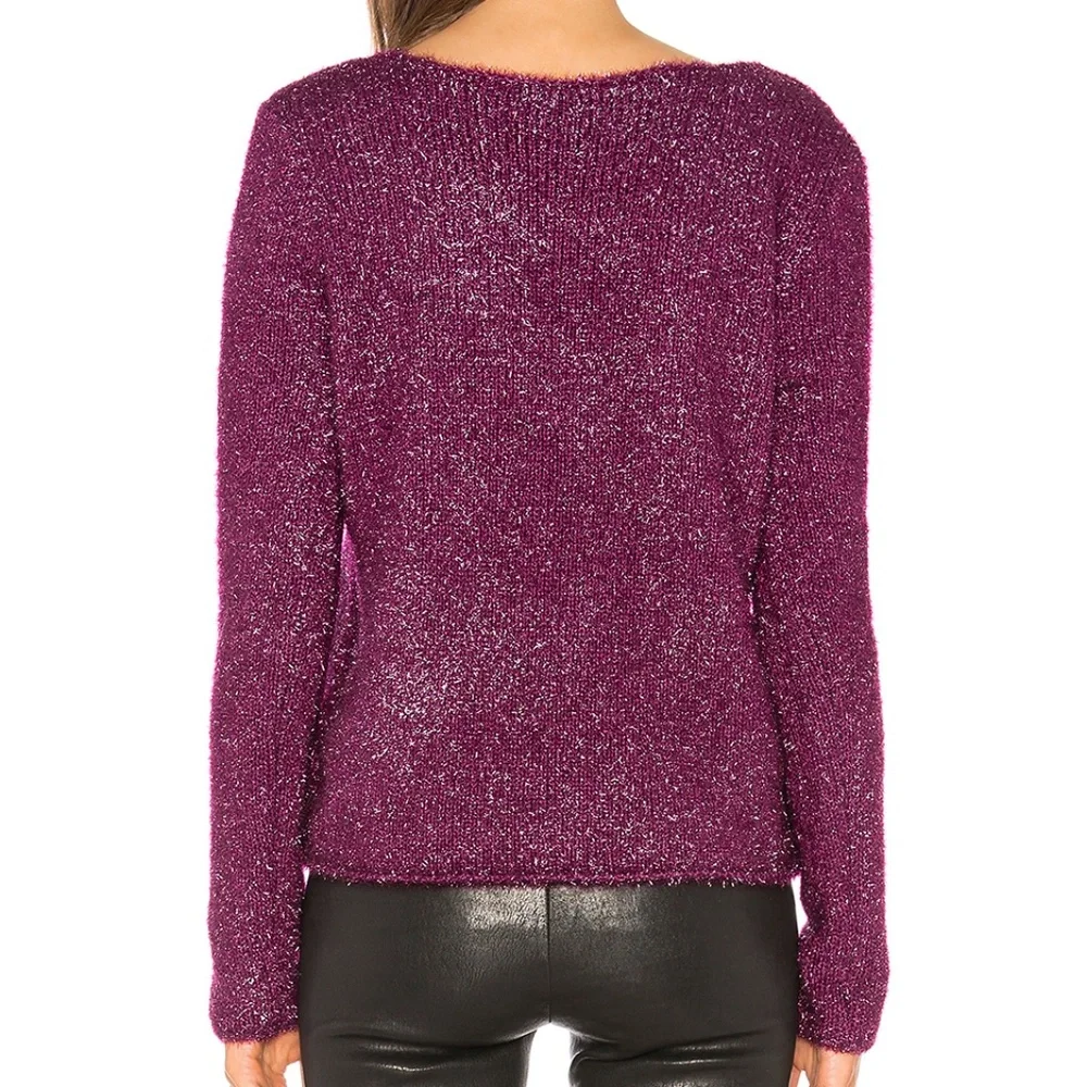 Revolve Lovers + Friends Gerona Sweater Magenta Size Medium NWT